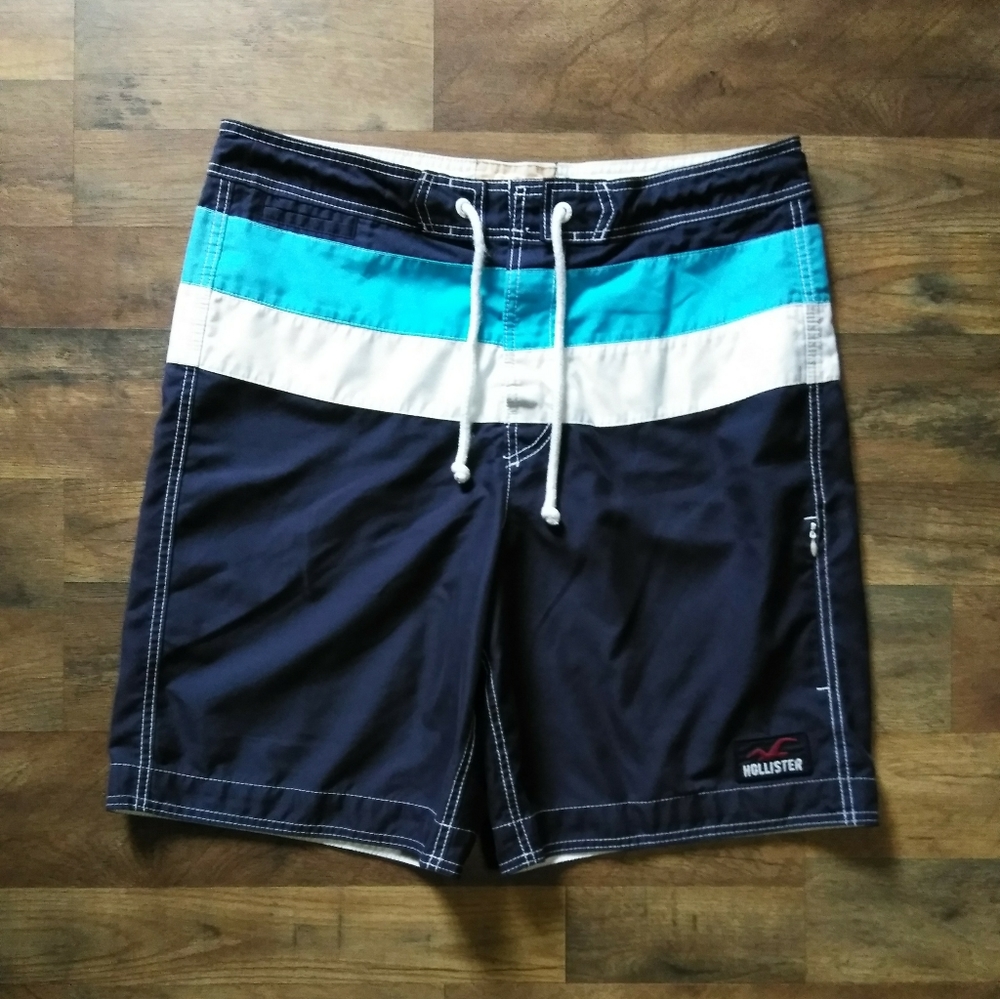 Hollister Blue Board Shorts Men's Size: XL